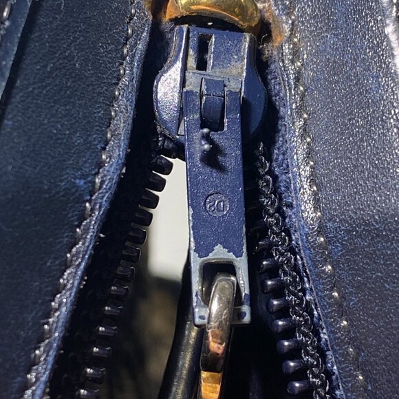 Diorissimo Navy Shoulder Vintage Bag. - Picture 11 of 16